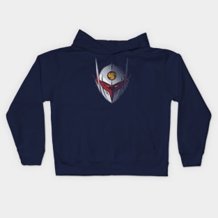 017b Tekkaman head Kids Hoodie